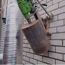 Алмазное бурение под 45 градусов