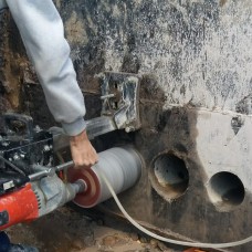 Алмазное бурение серий отверстий